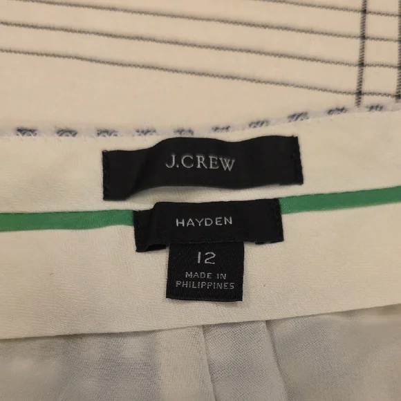 J. Crew Black and White Checkered Cropped Pants - Picture 2 of 10